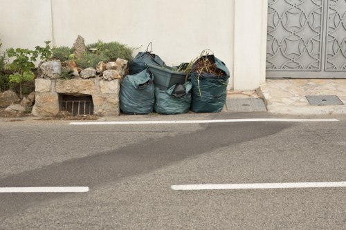 Commercial skip hire ready for construction waste