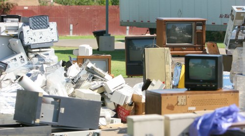 Sutton's recycling facility with sorting machinery