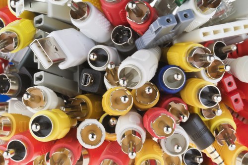 Construction site debris being cleared